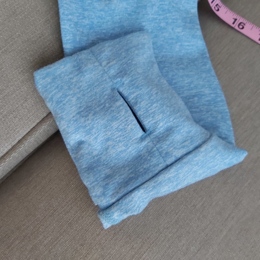 One Tooth light blue zip up sweatshirt after workout running - Picture 13 of 13